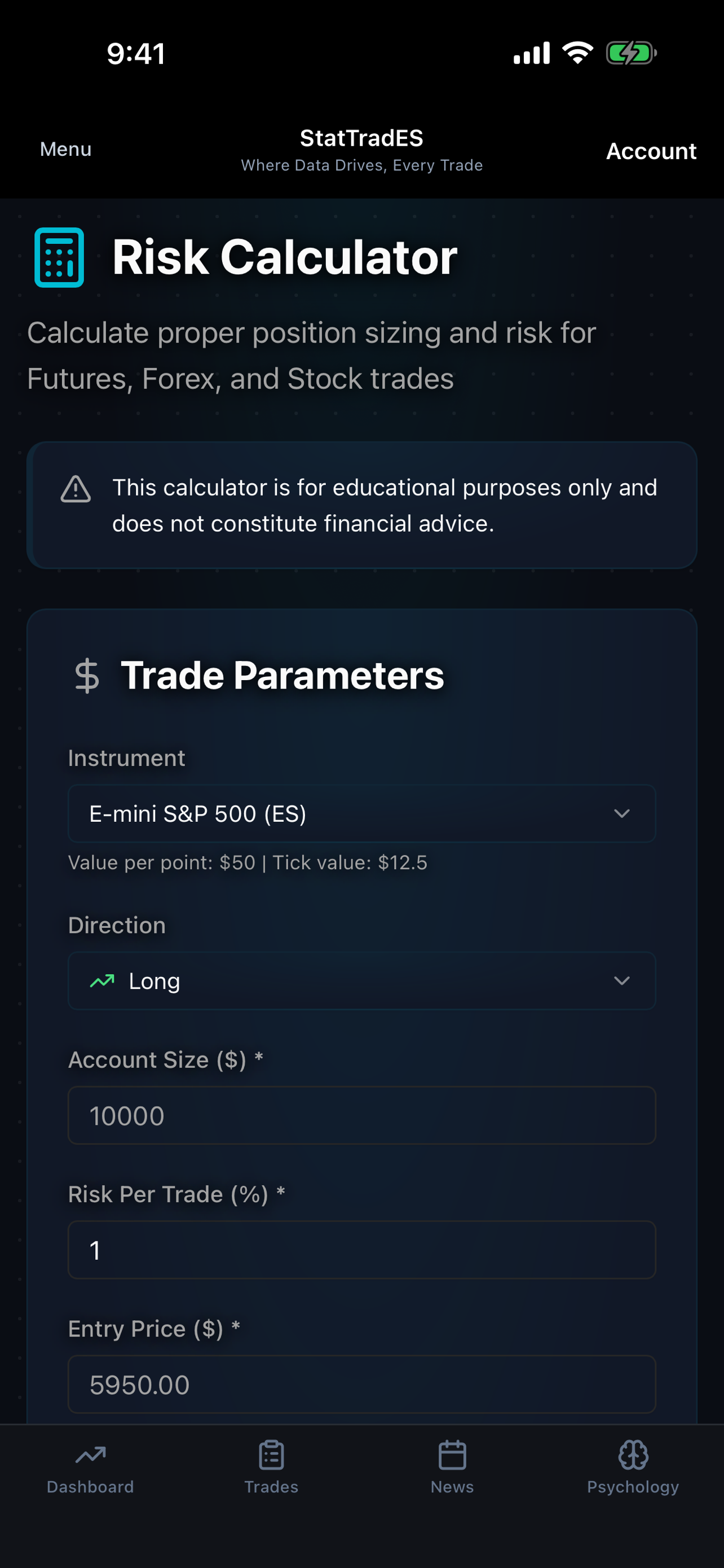 Risk Calculator